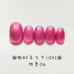 【即購入ok】マグネットネイルチップ　ショートオーバル　ニュアンス　四季06