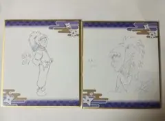 忍たま 体験展 原画ミニ色紙A 不破雷蔵 鉢屋三郎