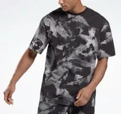 リーボック　コットン　タイダイ Tシャツ　グレー