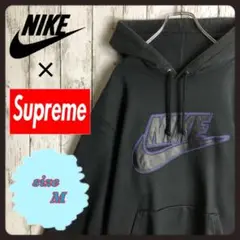 【美品・即完売】NIKE Supreme コラボ ビックロゴ 革ロゴ 入手困難