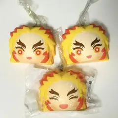鬼滅の刃 ふかふかスクイーズパン 煉獄 杏寿郎 3個セット BOX購入特典