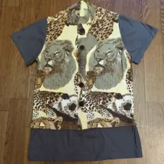 ❤️伊太利屋キリンライオンパンダ柄カットソー