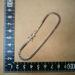 シルバー925 アヴァランチ系 テニスブレスレット 約18.5cm