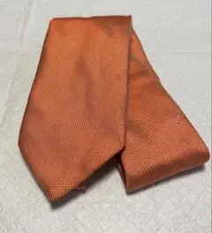 dunhill オレンジ ネクタイ シルク
