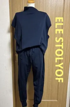 エレストリオフ　ELE STOLYOF トップス　パンツ　セットアップ　38濃紺