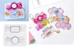 匿名配送♡匿名配送♡シリコンモールド☆キャンディ　シャカシャカ　通し穴付き