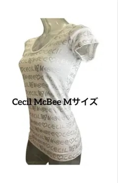 Cecil McBee 文字プリントシャツ Mサイズ