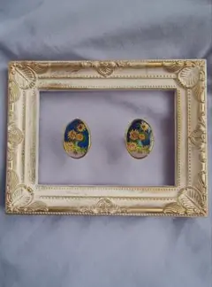 ピアス　絵画　名画　ゴッホ　ひまわり