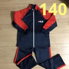 FILA ジャージ 140 上下セット ネイビー レッド