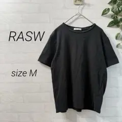 【RASW/ラス】 コットン ベーシック 半袖Tシャツ（Mサイズ） 黒 シンプル