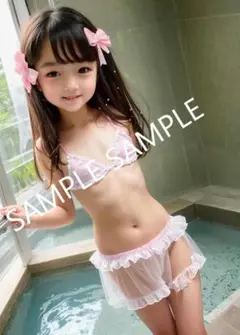 AI 美女ポスター　A４サイズ　2枚セット　写真印画紙　ロリ　12