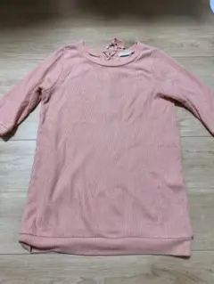 COLZA ピンク リブ編み トップス L
