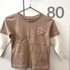 子供服　ロンT 80センチ　Tシャツ　春服　ベビー　西松屋