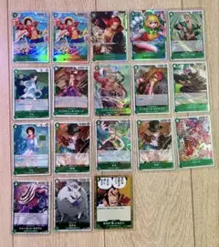 【光物18枚セット】ワンピースカードR/SRなどまとめ売り 写真参照 即購入OK