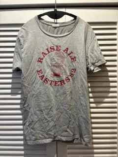 BEAMS グレー プリントTシャツ