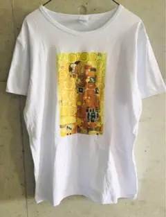 【★新品未使用★メンズL】グスタフ・クリムト 油絵 ART Klimt Tシャツ