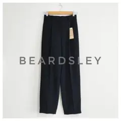 新品タグ付き BEARDSLEY ダブルクロスタックパンツ 黒 FREE