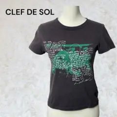 クレドソル　CLEF DE SOL グラフィックTシャツ M