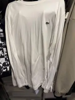 ラコステ　LACOSTE ホワイト 長袖 Tシャツ US L
