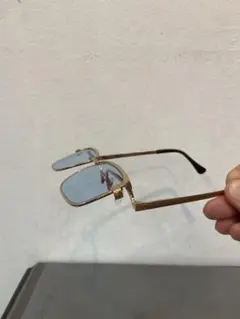⭐︎跳ね上げメガネ　⭐︎ビンテージメガネ⭐︎ブルーレンズ ⭐︎ショーケン⭐︎
