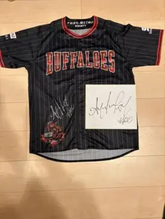 オリックスバファローズ　エスピノーザ　直筆サイン色紙　直筆サインユニフォーム