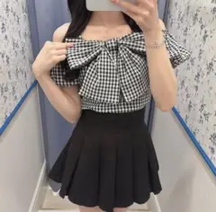 evelyn トップス　ギンガム