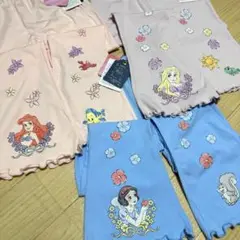 新品 Cottoli ロングフレアパンツ 120 アリエル ラプンツェル 白雪姫
