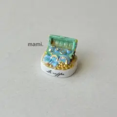 フェーヴ　宝箱　フランス　フェーブ　ミニチュア陶器　f-3482
