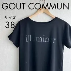 美品 GOUT COMMUN Tシャツ レディース ブラック 半袖 カットソー