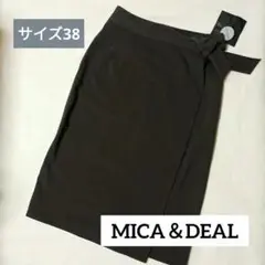 【未使用】MICA & DEALスカート38ブラウンMサイズマイカ＆ディール