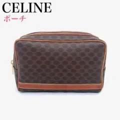 CELINE セリーヌ マカダム ポーチ 化粧ポーチ メイクポーチ