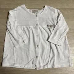 petit main ホワイトカーディガン 120