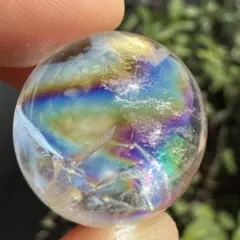 ヒマラヤ産　丸玉　アイリスクォーツ　スフィア　台座付き　22.8mm 自然石2