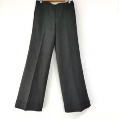 〈ヴィニー〉グレイ系　チェック　キラキラ　ストレートパンツ　36