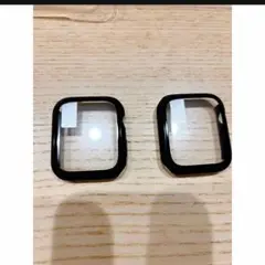Apple Watch カバー 保護カバー アップルウォッチ ブラック 2個