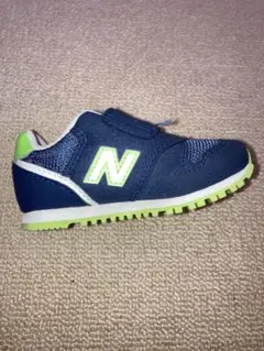 New Balance 373 ネイビー/グリーン スニーカー 12.5cm 左