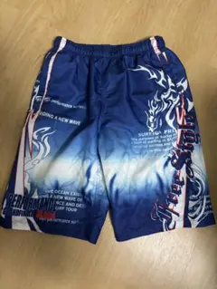 男の子 キッズ 海水パンツ 150 海パン ボーイズ インナーパンツ付き 青