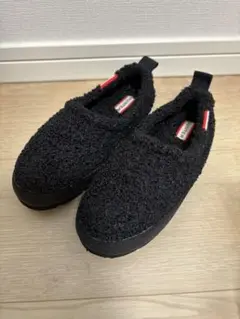 新品未使用　ハンター　キッズ　スリッポン　ブラック