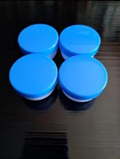 ★ お薬・軟膏・クリームケース・容器 ブルー 3.6x2.3cm　4個