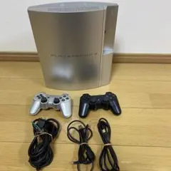 PS3 プレイステーション3 CECHH00 シルバー 本体 コントローラー２個