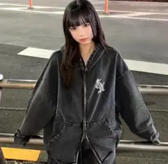 希少品　such a stan logo zip hoodie 　黒　L STAN line stone logo zip hoodie – Such a Stan