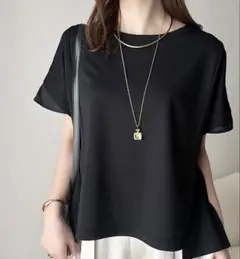 Classical Elf クラシカルエルフ　袖口シアー切り替え 半袖 Tシャツ