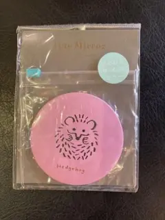 ハリネズミ 手鏡 ピンク(新品未使用)