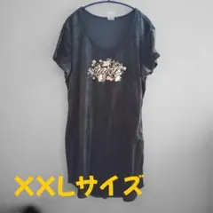 NO BO XXL Tシャツ angel フラワー柄