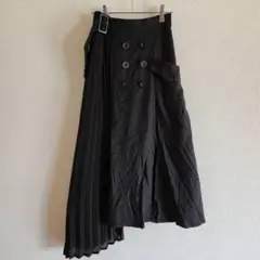 【AZUL BY MOUSSY】（S）サイドバックル切替えスカート/トレンチ