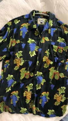ぶどう柄　総柄　アロハシャツ　XL　chris's stuff