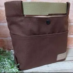 No.1890　バッグインバッグ　ハンドメイド　8号帆布　ブラウン