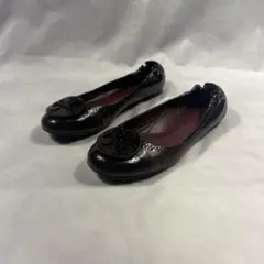 Tory Burch トリーバーチ　ブラウン パテントレザー　シューズ　パンプス
