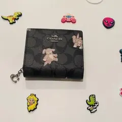 コーチ長財布 レディースの折りたたみ新商品 財布可愛いワンちゃん