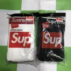 Supreme ボクサーブリーフ 新品未使用 Sサイズ 黑+白